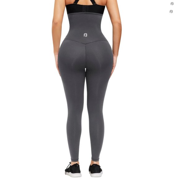 Gray Ultra-High Waist Training Leggings - Picture 2 of 2